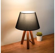 Lampa stołowa AYD 1xE27/40W/230V brązowa/antracytowa