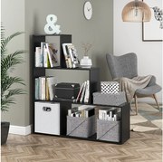 Półka na schody czarny 116.8x29x123.2