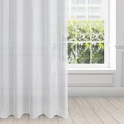 Gotowa firana o strukturze deszczyku na taśmie 140x250 cm biała