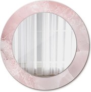 Lustro dekoracyjne okrągłe Różowy kamień
