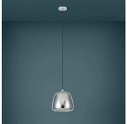 Eglo 39666 - Żyrandol na lince ALBARINO 1xE27/40W/230V śr. 26 cm dymny