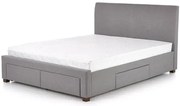 Łóżko MODENA 180x200 szare HALMAR