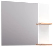 Lustro łazienkowe L-WOOD 79 cm biały połysk KROFAM