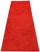 Czerwony chodnik dywanowy na metry typu shaggy D4-F65