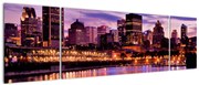 Obraz miasta nocą (170x50 cm)