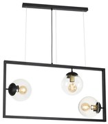 Klausen 103002 - Żyrandol na lince REY 3xE27/7W/230V czarny