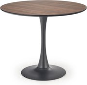 Okrągły stół Olmo z orzechowym blatem