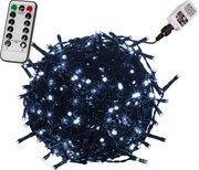 Świąteczne oświetlenie 60 m, 600 diod LED, zimna biel