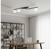 Oprawa sufitowa NATON 3xE14/10W/230V czarna/biała