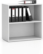 Regał biurowy LAYERS, niski, 800 x 400 x 777, biały