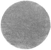 Szary pluszowy dywan w kształcie koła B3-E65