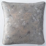 Poszewka na poduszkę 40x40 welurowa marmurek ozdobna brązowa na suwak