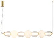 Złoty żyrandol ledowy - 6X K388 D7-N22