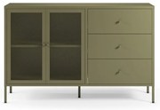 Zielona metalowa komoda 140x90x40 cm Fayna – Marckeric