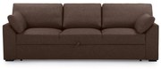 Brązowa rozkładana sofa 233 cm Janson – Scandic