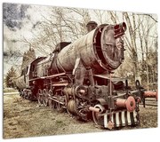 Historyczny wizerunek lokomotywy (70x50 cm)