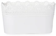 Prosperplast Doniczka ażurowa Lace, biały