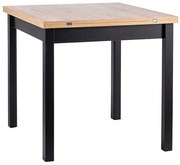 Stół rozkładany FLIP 80(160)x80 dąb artisan/czarny SIGNAL