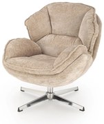 Fotel tapicerowany GUIDO beżowy HALMAR
