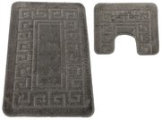 Nowoczesne jasnoszare dywaniki do łazienki Z4-W16