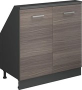 Szafka kuchenna na dach skośny szlachetna szarość 80x46x81.6 r-line