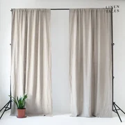 Beżowa zasłona 140x200 cm Night Time – Linen Tales
