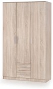 Szafa trzydrzwiowa LIMA S-3 120cm dąb sonoma HALMAR