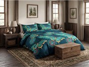 PrzytulneMieszkanie.pl PrzytulneMieszkanie.pl Pościel z mikrofibry AZURIA niebieska Rozmiar pościeli: 70 x 80 cm | 140 x 200 cm