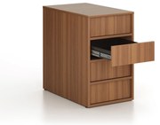 Kontener biurowy FRAME, 428 x 763 x 721 mm, orzech