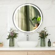 Lustro LED w ramie do łazienki C4