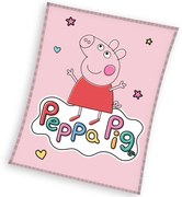 Carbotex Kocyk dziecięcy Świnka Pepa WesołaPepina, 110 x 140 cm