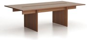 Stół konferencyjny SOLID + 2x rozszerzenie blatu, 240x125 cm, orzech