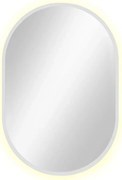 Białe lustro owalne led 95x40 cm W8-B10