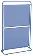 Niebieski metalowy parawan na balkon Garden Pleasure MWH, 124x80 cm