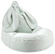 Miętowy aksamitny dziecięcy worek do siedzenia Bunny – Wigiwama