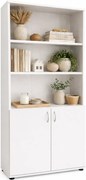 Biały regał biurowy z drzwiczkami Z1-G64