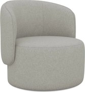 Jasnoszary fotel Ipo – Makamii