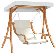 Huśtawka ogrodowa z siedziskiem i zadaszeniem L0-N05