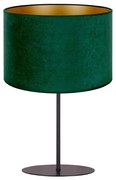 Duolla - Lampa stołowa ROLLER 1xE14/15W/230V ciemny śr. 20 cm zielony/złoty