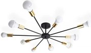 Lampa Pająk 10  APP503-10C Czarna