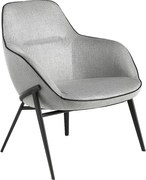 Fotel z tkaniny w kolorze szarym 5065 ANGEL CERDA