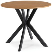 Nowoczesny stolik 80 cm dąb złoty + czarny  E5-M26