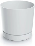 Donica ogrodowa Tubo P 17,8 cm biała PROSPERPLAST