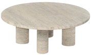 Beżowy kamienny okrągły stolik ø 75 cm Volos – Blomus