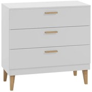 Matowa komoda dziecięca drewniane nóżki R7-P12
