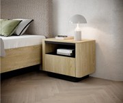 Stolik nocny, dąb cremona, 63,2 x 50,5 x 38,1 cm