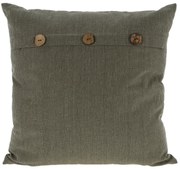 Poduszka dekoracyjna z dużymi guzikami, 45 x 45 cm