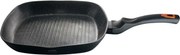 Patelnia grillowa z silikonowym uchwytem typu soft touch D7-S69