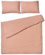 Jasnobrązowa pościel dwuosobowa z bawełny stonewashed Bonami Selection, 200x220 cm