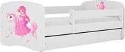 Łóżko dziecięce BABY DREAMS 140x70 księżniczka na koniu KOCOT KIDS